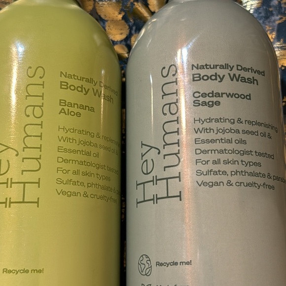 Hey Humans Naturally Derived Body Wash Banana Aloe & cedarwood sage bundle - Picture 2 of 7